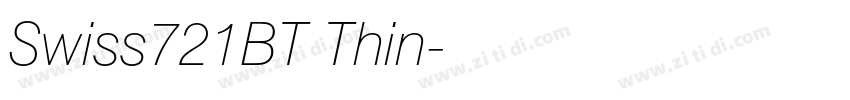 Swiss721BT Thin字体转换
